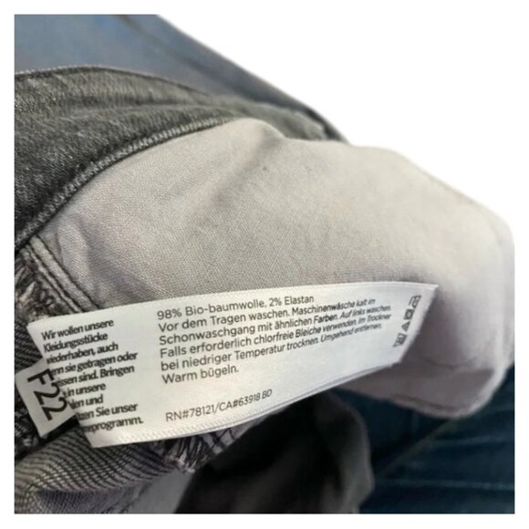 Eileen Fisher grey high rise skinny jeans size 10 - Picture 4 of 6